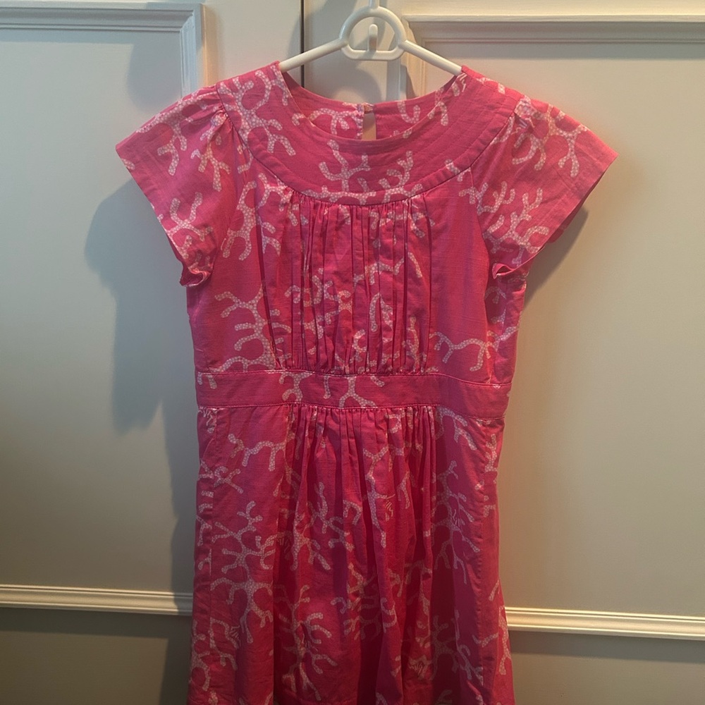 Lilly Pulitzer Pink Coral Pattern Kids Dress